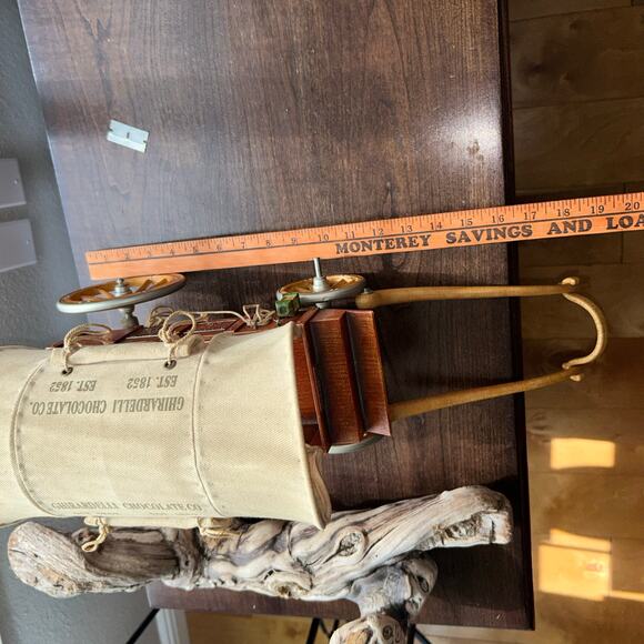 Vintage Ghirardelli Chocolate Company Covered Wagon Carriage - Picture 9 of 11